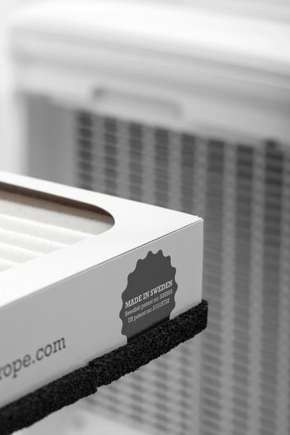 Active ION HEPA filter capturing particles