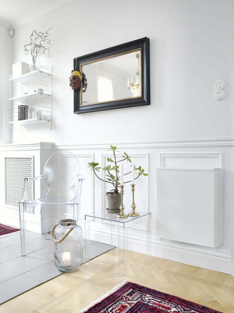 Air purifier in Lebanese apartment living room