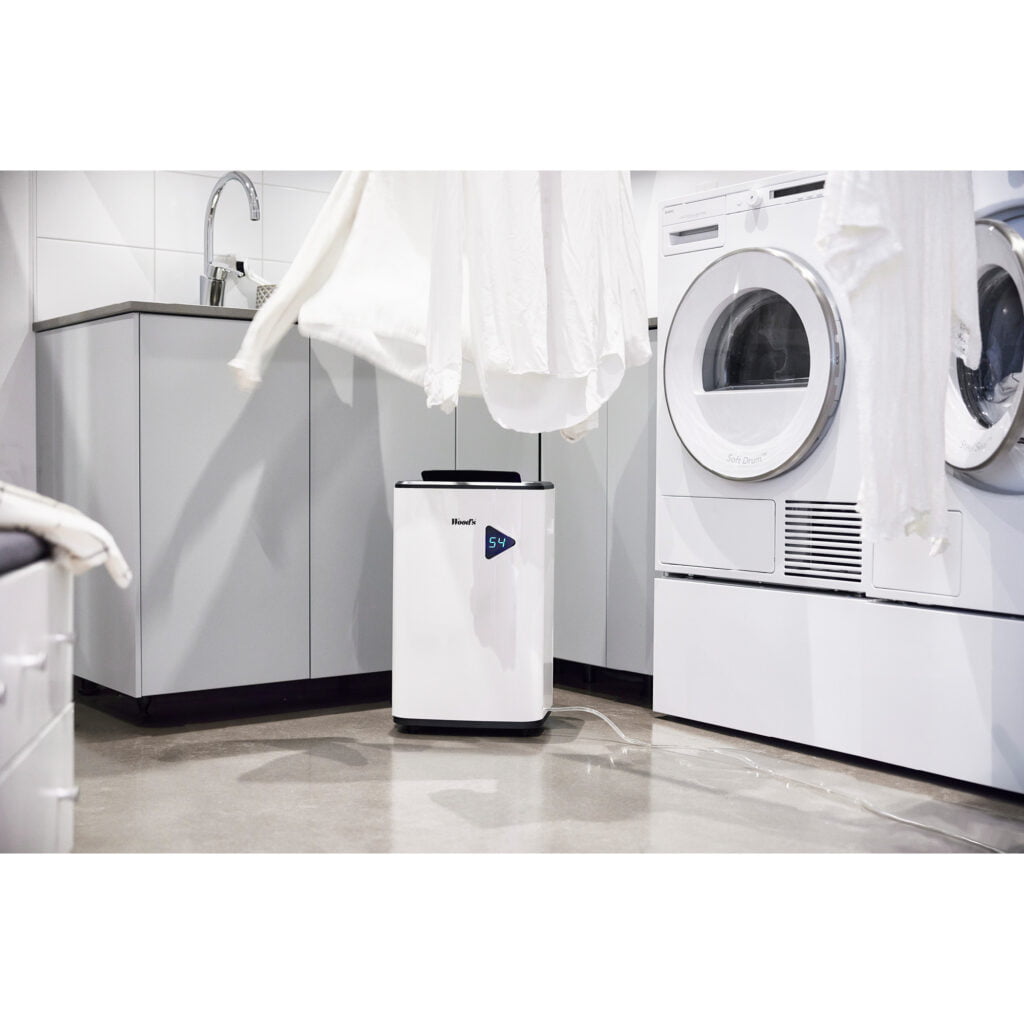 Clothes drying using Wood’s dehumidifier