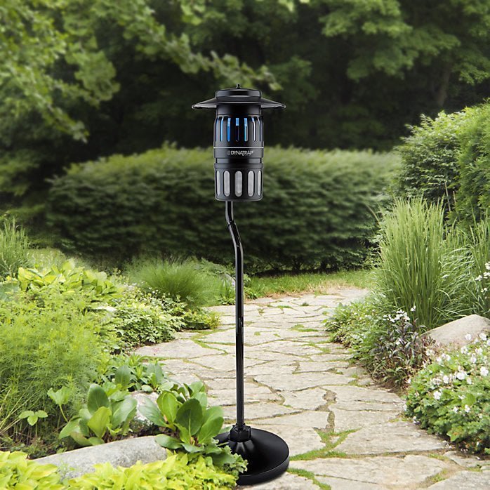 DynaTrap placed on patio or garden