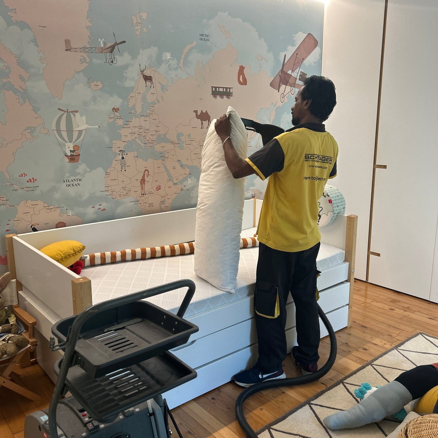 HVAC and high-touch surface steam disinfection service maten