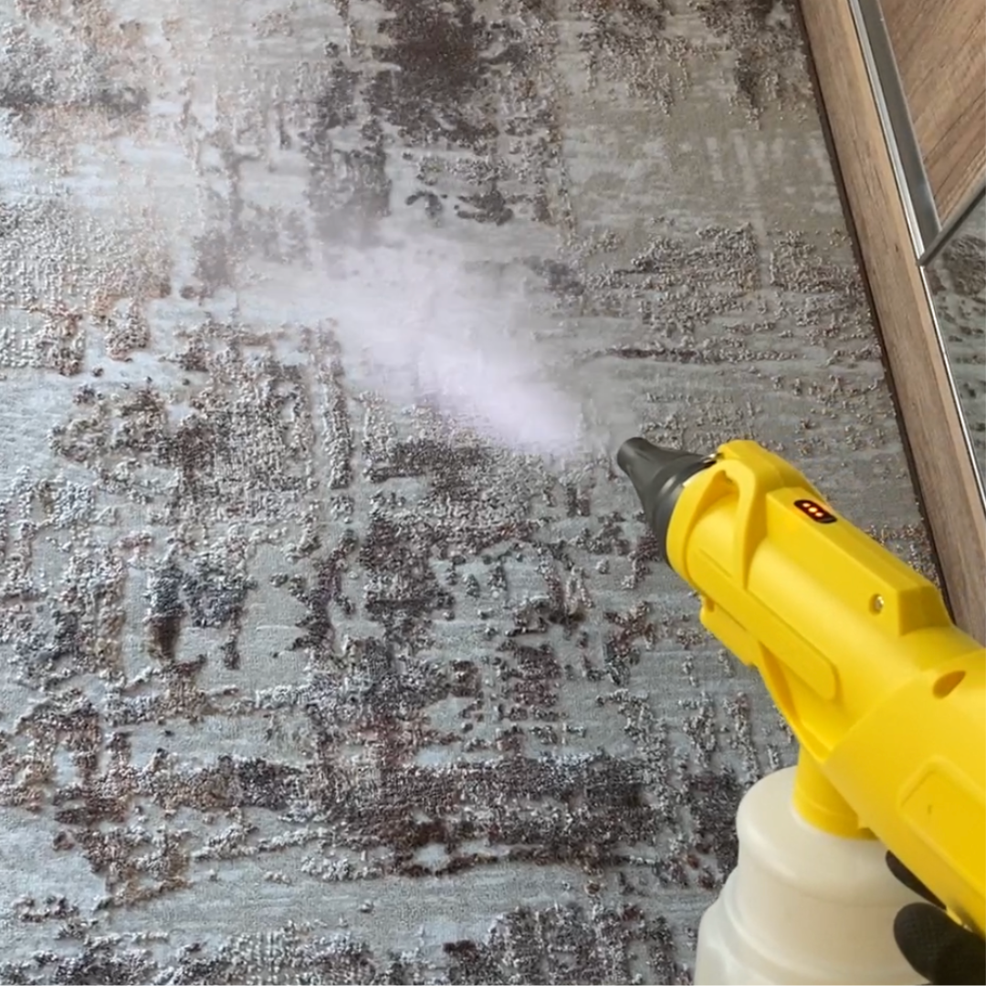 Carpet odor removal process for a fresh and clean home. 