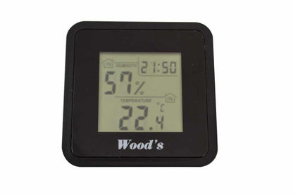 Woods WHG-1 digital hygrometer front display